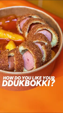 We think out ddukbokki is pretty perfect… but how do you like it?  1 - Original Ddukbokki  2 - Ddukbokki with a Corndog  3 - Ddukbokki with cheese  4 - All of them  #tteokbokki #ddukbokki #koreanstreetfood #koreanfood #bunsiklondon 