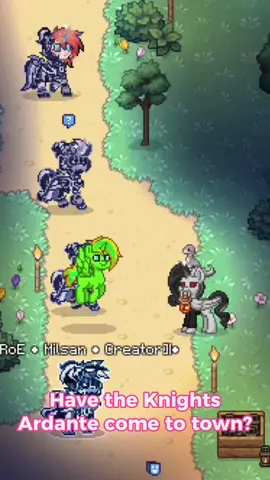 Yes, it was a parade... 😇 #mylittlepony #ponytown #knights #armor #parade 