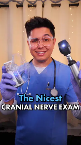 #ASMR Cranial Nerve Exam 🩻 | #asmrsounds #doctor #asmrvideo #satisfying #relax #sleep #relaxing #funny #actor #acting #tingles #whisper #whispering #softspoken 