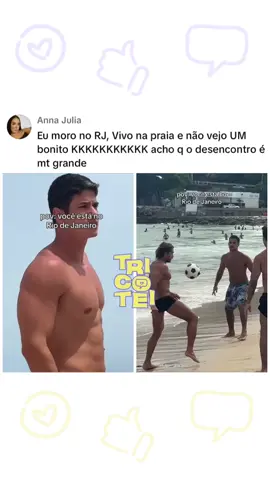 Uma querida encantada com a quantidade de homens bonitos em uma praia do RJ. 📽️ Imagem/Reprodução | Internet