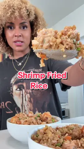 Shrimp fried rice for the win! With the yum yum sauce? Its *chefs kiss* what else do you want to see on the takeout series? #shrimpfriedrice #takeout #yumyumsauce #friedrice