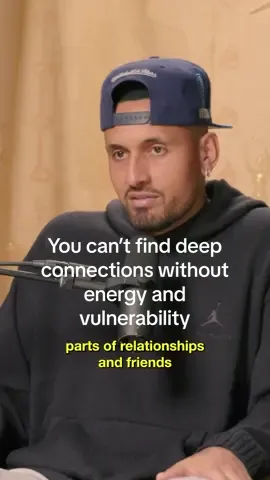 Genuine relationships are built off of vulnerability. I stand by that.  Check out episode 3 of GOOD TROUBLE with @jayshetty on the (IG: @hanakuma) (TT: @Hana Kuma)  YouTube!  #NickKyrgios #jayshetty #vulnerability #goodtrouble 