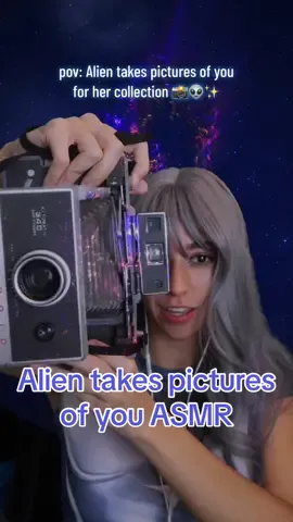 Smile 📸 ya’ll wanted more alien language 👽✨ ASMR Alien takes photos of you for her human collection 🤔 #asmr #asmralien #asmrroleplay #asmrpov #pov #asmrphotos #asmrcamera #asmrecho #inaudible #mouthsounds #relaxing #sleep #asmrtakingyourpicture #aliengirl #usatiktok🇺🇸 #fyp #foryou #foryoupage 