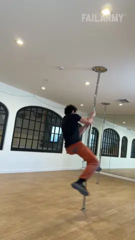 world goes round, pole comes down 😂🙃 #poledance #fail