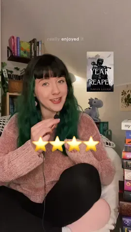 It’s so refreshing to read a good well-crafted standalone! The fantasy elements were very light, though ⭐️⭐️⭐️⭐️ #BookTok #fantasybooktok #sffmystery #yafantasy #yabooks #yabooktok #sffbooktok #fantasyreader #yearofthereaper 