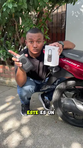 Este producto me ha sacado de apuros 😱😱 un compresor que puedo llevar a todo lado!  #carro #moto #compresor #despinchada #motero #ciclismo #paratiiiiiiiiii 