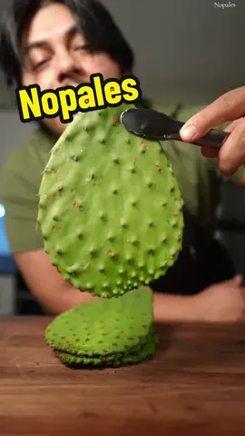 Eating Cactus isn't common but it is delicious. here's how I make it for myself! #cactus #nopales #fyp 