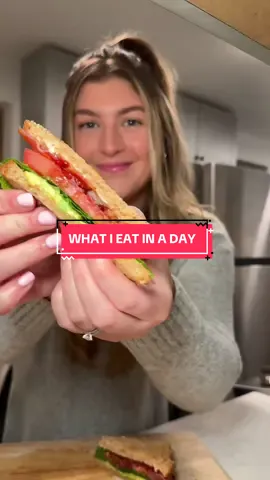 had sooo much fun with this one 🤩 todays food lineup 👇🏼 breakfast: veggie scramble with avocado, hot sauce, and fruit  coffee: iced vanilla cinnamon almond milk latte  post workout: peanut butter banana protien shake  lunch: BLAT (bacon, lettuce, avocado, tomato sandwich)  dinner: copycat cava harissa chicken bowls  dessert: cool haus cookie dough ice cream cone  #whatieatinaday #realisticwhatieatinaday #healthymealideas #EasyRecipes 