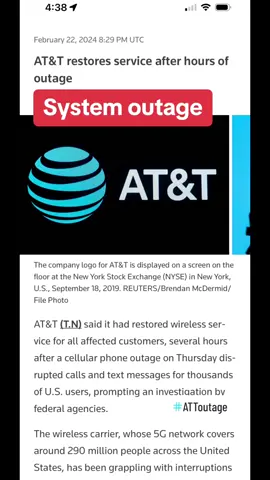 #attoutage #nationwidesystemfail #att #investigation #fyp 