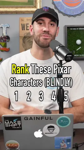 RANK These PIXAR CHARACTERS! Did He Nail It? #fyp #ranking #pixar #character #movie #disney 