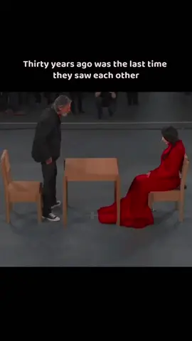 30 year's of pain 💔 During Marina Abramovic's live art performance, where she shared a minute of silence with strangers, an incredibly emotional and shocking moment occurred at the 1:30 mark when her former lover, Ulay, whom she hadn't seen in over 30 years, sat across from her.  Despite her attempt to continue, the encounter visibly affected her, evoking a profound and beautiful response.  #marinaabramovic #marinaandulay #ulay #after30years  #marinaabramović