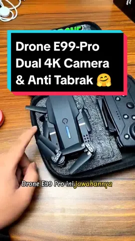 Drone E99-Pro dengan harga miring sudah dapat fitur canggih dan lengkap, • HD Dual Kamera 4K • Anti Tabrak • Flip & Roll In The Air #drone #dronee99pro #uav #rajo_naposo #fypシ 