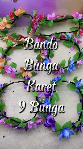 BANDO BUNGA KARET PILIH WARNA #bando #bandobunga #flowercrown 
