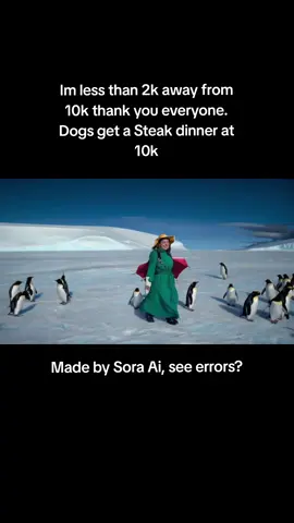 I think she might be a penguin #sora #ai #funny #penguins #10k 