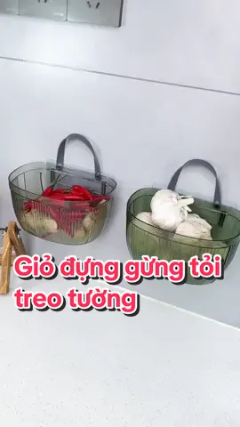 Giỏ nhựa đựng gừng tỏi treo tường tiện lợi #giodunggungtoi #giodunghanhtoi #giodunghanhtoitreotuong #giodunghanhtoikho #giadungtienich 