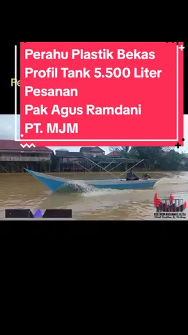 PERAHU PLASTIK BEKAS TANDON 5.500 LITER RANGKA KAYU BESI ATAU ULIN ‼️ PESANAN PAK AGUS RAMDANI PT.MJM
