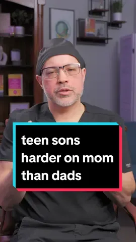 teenage sons are harder on moms than dads, here's why #teens #teenparent #parenting #obgyn
