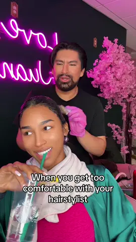 We got too comfortable 🤣💁🏽‍♀️🫶🏽 @Juan Flores #fypシ #latina #hair #parati #relatable 