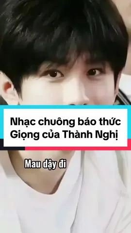 Nhạc chuông báo thức THÀNH NGHỊ voice....với cái giọng này chắc tui ngủ tới 2h chiều 💤💤 #thànhnghị  #chengyi #成毅 #成毅 #phóthikỳ #เฉิงอี้成毅 #độngcủathànhnghị #เฉิงอี้ 