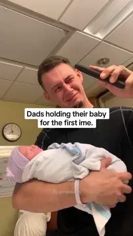 Dads holding their child for the first time❤️‍🩹 |#dad #babylove #baby #fypシ゚viral 