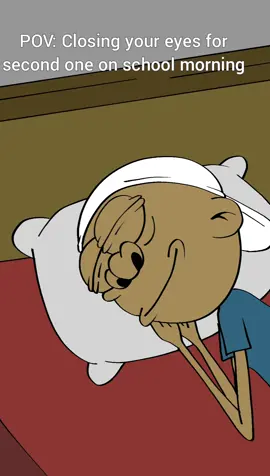 closing my eyes for a sec on school mornings be like 😂😂 #memes #animations #viral #crazy #funnyvideos #school#schooltime #morningwakes #wakeups #school