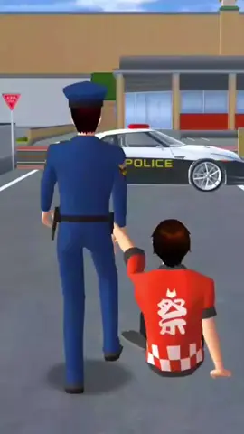 Ayah mio dibawa pergi oleh polisi😢#shorts #sakuraschoolsimulator #shortvideo #viral 