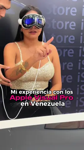 Siri se probo los Apple Visual Pro en iStore en el Sambil 🧑‍🚀#tecnologia #realidadvirtual 