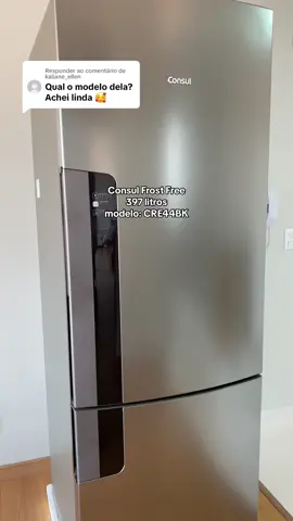 Respondendo a @kaliane_ellen esse é o modelo da nossa geladeira escolhida 🥰 #geladeira #geladeiraconsul #enxovaldecasanova #foryou 