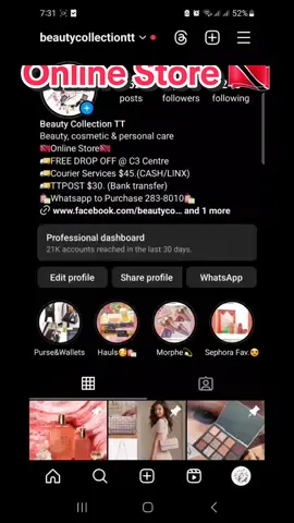 #SmallBusiness #trinidad #onlineshopping #onlinestore #makeup #skincare #koreanskincare #soldejaniero #sephora #onlinebeautyshop #c3centre #freedelivery #southtrinidad #fentybeauty #hudabeauty #rarebeauty #hauslabs #highendmakeup #makeupdrugstore #skincaredrugstore #affordablemakeup #affordablecosmetics #beauty #trendsetter 