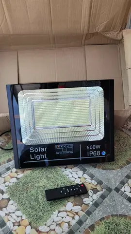 ĐÈN PHA NĂNG LƯỢNG MẶT TRỜI 500W VỎ NHÔM NGUYÊN KHỐI CHỐNG NƯỚC IP68 #dennangluongmattroi #solarlight #dennangluong #dennangluongmattroigiatot 