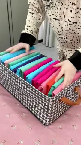 Hộp Đựng Quần Áo Khung Thép Hoạ tiết caro#hopdungquanao 
