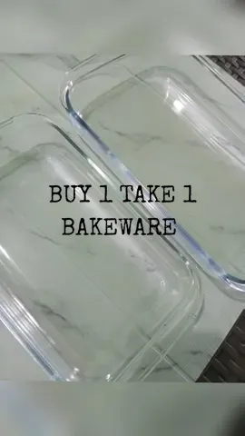 BUY 1 TAKE 1 Bakeware Rectangular Baking Dish Pan Oven Dish Plate Microwave Safe high temperature resistance glass 🥰 #bakingdish #rectangularbakingdish #food #bakeware #bakingdishpan #fypシ゚viral #fyp #fypシ 