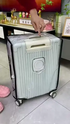 Luggage cover #fyp #dustproofcover #luggagecover #luggagecoverprotector #transparent 