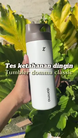 Tes ketahanan dingin tumbler domma classic😍 emg boleh seawet itu?🤩 bisa custom nama juga loh🥳 #tumbleraesthetic #tumblertahandingin #tumblerstainless 