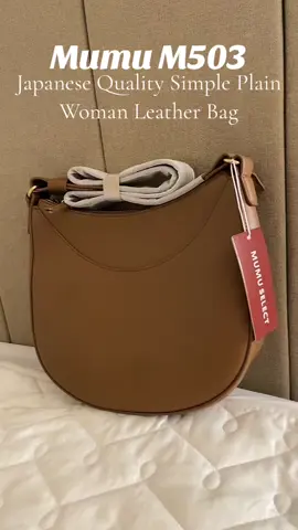 Mumu M503 Japanese Quality Simple Plain Woman Leather Sling Bag Shoulder Bags for Women Ladies⁉️ ##fyp japanesequality #shoulderbag 