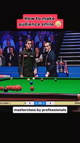 How to make the audience smile #snooker #fypシ゚ #CapCut #snooker #foryou #snookertime #snookerlover #viral #sports #usmanchamp147 #snookerplayer 