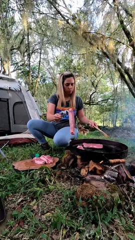 Part 3 - Camping cooking ASMR  #brazilianadventure #nature #barbecue #fy #fyp #for #foryou #asmr 