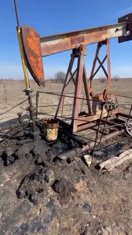 Pumping some oil out of the ground #oil #pumping #ground #tiktok #fyp #fypシ #viralvideos