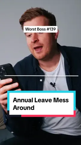 This Boss tried to guilt trip his Employee into delaying his holiday. #badboss #toxiccompanies #react #redflags