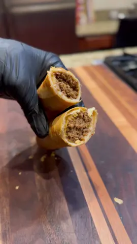 My last meal on earth would definitely be a Crisp Beef Burrito from Taco Time. If you grew up on the West Coast, you know what I mean 🤤🔥🫔 Ingredients:  1lb. Ground Beef  1/4 Cup Shredded Cheddar Cheese  2 Tbsp. Tomato Paste  1/3 Cup Water  1/2 Tsp. Beef Base  1 Tbsp. Dry Minced Onions  1 Tsp. Dry Minced Garlc  1/2 Tsp. Ground Cumin  1 Tsp. Chili Powder  1 Tsp. Red Chili Flakes  1 Tsp. Salt (or salt to taste)  Large 12 Inch Flour Tortillas  Oil for Frying    Instructions:  In a large bowl, combine the tomato paste, beef base, and water. Whisk until the mixture is well combined.  Add the dry minced onions, dry minced garlic, cumin, chili powder, red chili flakes, and salt to the tomato paste mixture. Whisk until all the ingredients are fully incorporated.  Add the ground beef to the bowl with the spice mixture. Mix thoroughly until all of the ingredients are well combined.  Once the ground beef mixture is mixed, add the shredded cheese to the bowl. Mix again until incorporated.  Heat a skillet over medium-high heat. Add the ground beef mixture to the skillet and cook until done.  Take a flour tortilla and place a portion of the cooked ground beef mixture onto the bottom half of the tortilla (I would say about ¾ cup depending on how thick you want them)  If desired, brush a little flour/water mixture along the top edge of the tortilla to help seal it when rolling. Do this before you roll.  Tightly but carefully roll the tortilla, starting from the bottom where the filling is, folding in the sides as you roll, until you have a sealed burrito.  Repeat the process with the remaining tortillas and filling.  Place the rolled burritos seam-side down on a baking sheet.  Freeze them for about 30 minutes to help solidify and hold their shape, though this step is optional.  Heat oil in a deep fryer or large skillet to 375-400 degrees. Fry them until they are crispy and light golden brown, about 5-7 minutes, turning them occasionally.  Serve with hot sauce and sour cream. #burrito #tacotime #foodtiktok 