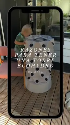 4 Razones para tener una Torre EcoHydro PRO 💧🌱 #huerto #encasa #vidasaludable #ahorrodeagua #sustentabilidad #relax 