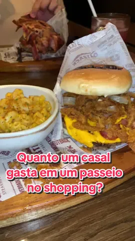 Quanto um casal gasta em um passeio no shopping? 💗👩🏼‍❤️‍👨🏻🍔🎬 #janta #casal #comida #cinema #shopping 