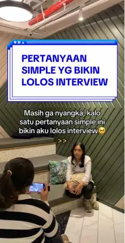 Pertanyaan simple tapi efeknya besar🥺Kalo kamu dulu tanya apa di sesi akhir interview? #freshgraduate #karir #kerja #fyp #fypage #fypdongggggggg 