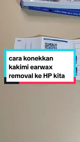 cara connect kakimi earwax removal ke HP kita #ramadanekstraseru #korektelinga #korekkuping 