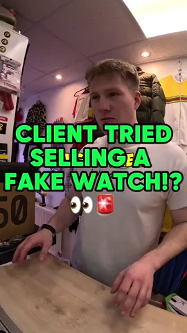 CLIENT TRIED SELLING A FAKE WATCH!! 👀🚨 www.cbestores.com 