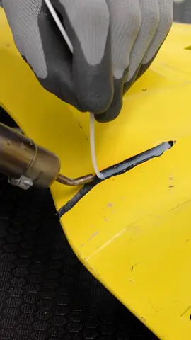 Hot air plastic welding using the 6180 Mini-Fuzer. The Mini-Fuzer is backed by Polyvance's 40+ years of plastic repair expertise and a one-year warranty. #plasticrepair #plasticwelding #polyvance 