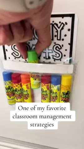 One of my favorite classroom management strategies is “smelly spots”!  Once they see me grab one, they refocus on what they are supossed to be doing. The label is from @fallingfor1st on TPT and rest is linked in my bio 🥰☺️ #teacher #firstgradeteacher #firstgrade #classroommanagement #classroomdecor #classroomideas #smellyspots #smellyspot #fyp #teachersoftiktok #teachers #teachertok #teachertip #classroomfun 