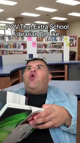 That Extra School Librarian Be Like!! Y’all Who Remembers How Mad They’ll Get If You Made Noise ? 😂😭 #fyp #school #library .