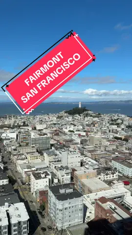 Hands down the best view of the San Francisco Bay I’ve ever seen 🤩 #sanfrancisco #fairmont #traveltiktok #luxuryhotel #fairmonthotel 