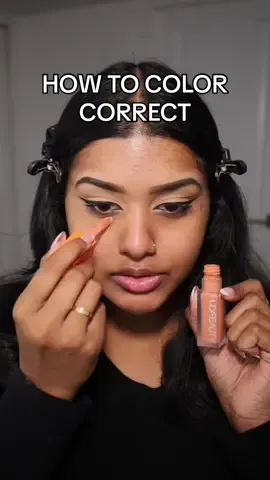 An orange colour corrector is every brown girl's bestfriend 🧡 #howtocolorcorrect #colorcorrection #colorcorrector #orangecolorcorrector #makeup #makeuptutorial #makeuptips #makeuphacks #beauty #BeautyTok